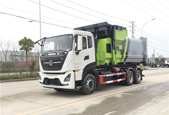 國六東風(fēng)天龍25噸勾臂垃圾車